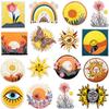 Art Chapter Boy Sunset Sunset Patch Sticker Clothes Bag Decoration Cartoon Sun Embroidery Cloth Sticker Ironing Embroidery Label