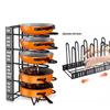 Detachable Foldable Multi-Layer Vertical Pot Cover Rack - Iron Art Countertop Storage Solution