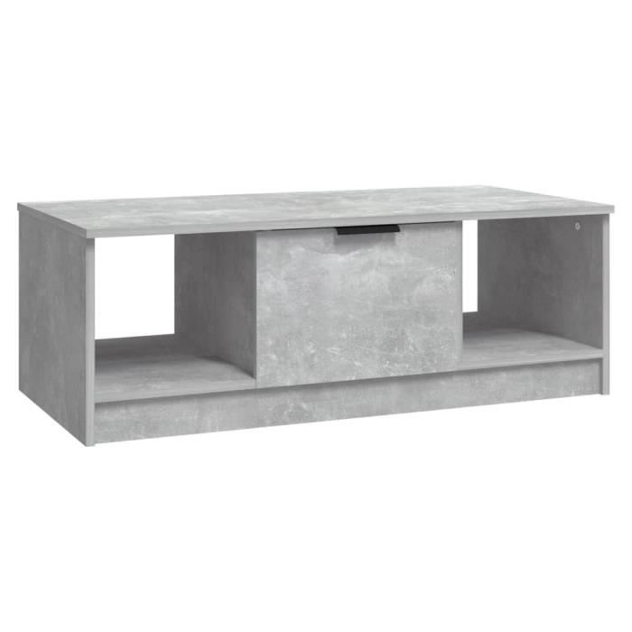 VidaXL Coffee Table Concrete Grey 102x50x36 Cm Engineered Wood 811353