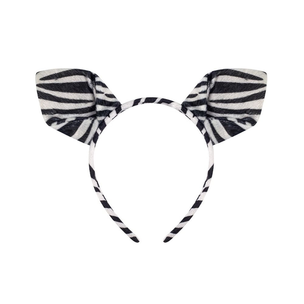 Costume Accessories Zebra Ears Headband Animal Ears Hairband Fashion Headpiece Children Events