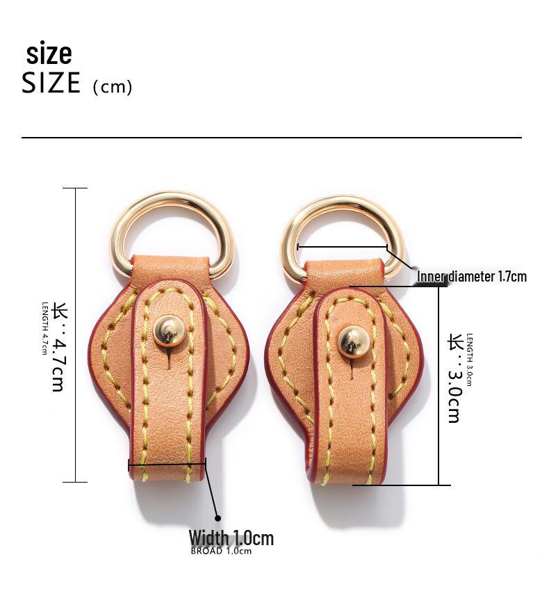Presbyopia-Friendly D-67 Wear-Resistant Vegetable Tanned Leather Shoulder Strap with Buckle & Hardware Protection Ring.