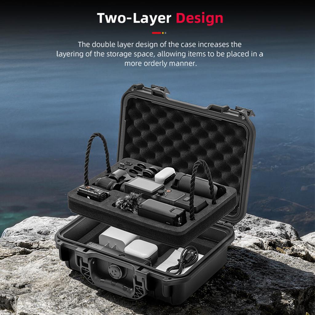 Hard Waterproof Case for DJI Pocket 4 Combo Drone Accessory Hard Carry Case Bag Toolbox Large Capacity Explosion Proof