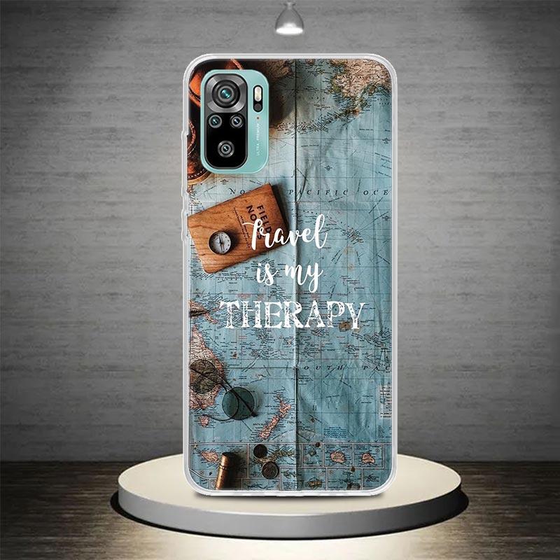 Travel Mountain Beach Proverb Phone Case Coque For Xiaomi Redmi Note 10 11 12 13 14 Pro Plus 14S 13 12S 11S 11T 11E 10S Soft Coq