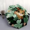 1pc Cat, Flowers Automatic Open/Close Umbrella, Portable Folding Umbrella for Everyday Use Yy250826044