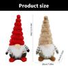 Christmas Gnomes Toy Figurine Plush Table Decoration for Holiday Gifting Dwarf Polyester Ornament for Tabletop Use