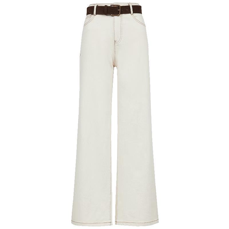 

VEROMODA Women s Glitter Straight-Leg Jeans with Detachable Belt L