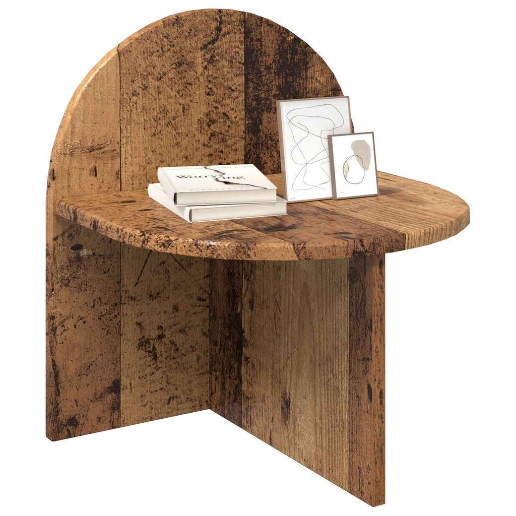 Nightstand Reclaimed Wood Look 40 x 35.5 x 45.5 cm Engineered Wood