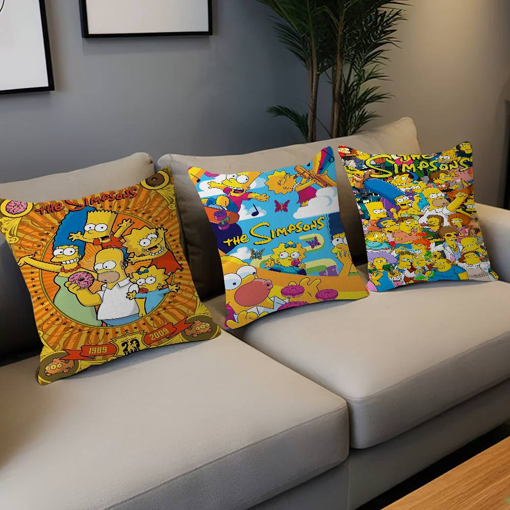 Cartoon T-The Cool S-Simpsons Pillowcases Home Bedding Decorative Pillow Cover Wedding Super Soft Pillow Case