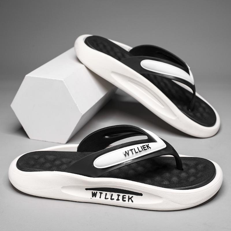 Summer New Men's Slippers, Versatile Casual Sports Wedge Sandals, Outdoor Anti-slip and Wear-resistant Beach Sandals