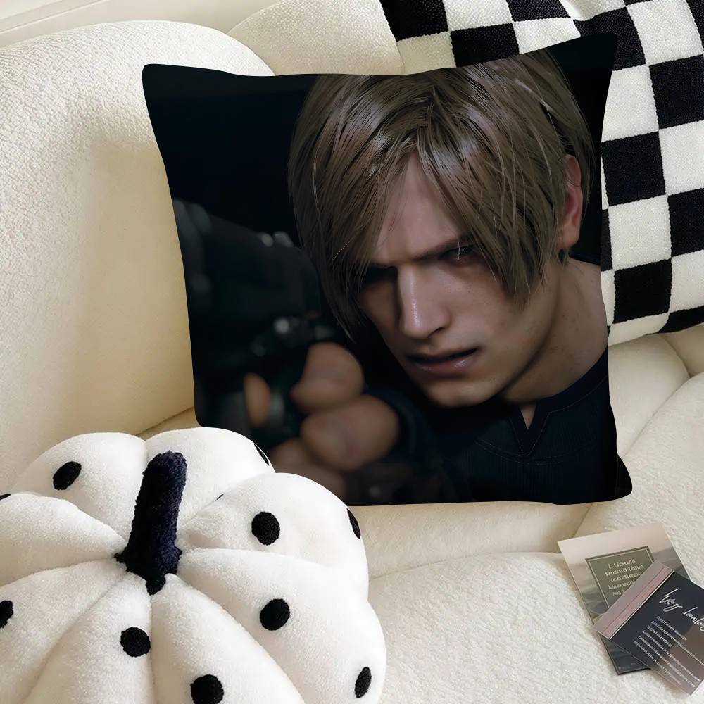 

Leon Kennedy RResident EEvil Pillow Case Fashion Square Pillowcase Bedroom Sofa Room Ins Decoration Leisure 40x40 cm