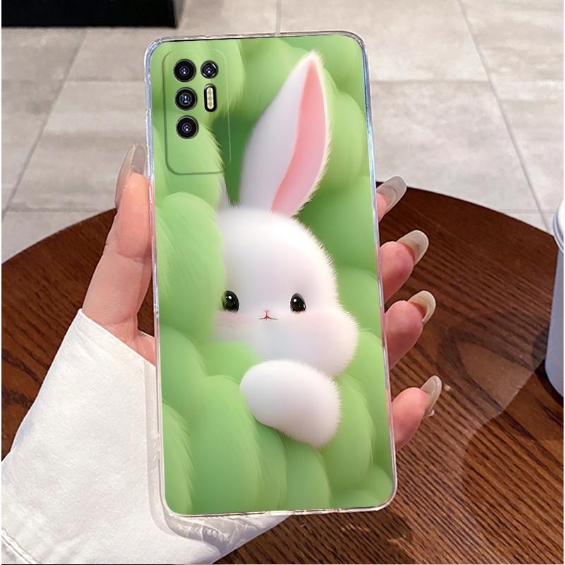 For Tecno Pova 2 Case LE7 LE7n Clear Luxury Cute Love Rabbit Funny Cool Soft TPU Casing Tecno Pova2 Phone Case Back Cover Bumper