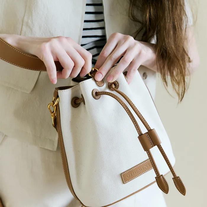 Canvas Bucket Bag VC2533BG410M