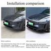 Front Fog Lamp Blade for Tesla Model Y/YL Juniper 2025 Front Bumper Cover Wind Knife ABS Fog Lamp Trim Car Decoration Accessory