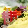 10PCS Wood Mini Colorful Road Sign Fairy Garden Home House Ornaments Miniatures Craft Micro Landscape Mini DIY Decor