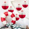 10 Stück Elegante Bobber Papierwabenbälle Dekoration für Angler-Mottoparty Tisch- und Decken Dekorationen