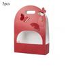 5pcs Paper Butterfly Handheld Flower Box Wedding Birthday Flower Basket Festival Party Arrangement Bag Flower Packaging Gift Box