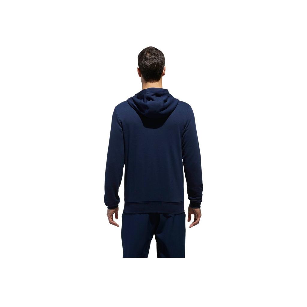Adidas Knitted Hooded Comfortable Long Sleeve Jacket Men Jackets Navy-Blue CX4957