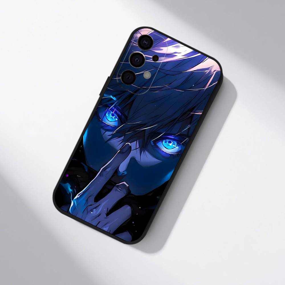 Anime Gojo S-Satoru Phone Case For Samsung S25,S24,S21,S22,S23,S30,Ultra,S20,Plus,Fe,Lite,5G Black Cover