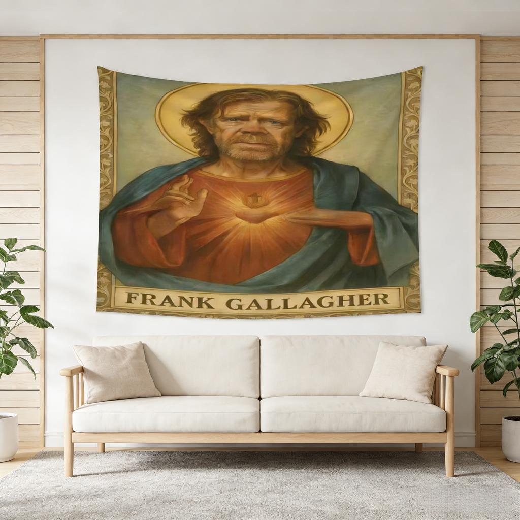Shameless Fan Exclusive Frank Gallagher Wall Hanging Tapestry for Bedroom Game Room Decor High Quality MultiSize Flat Print