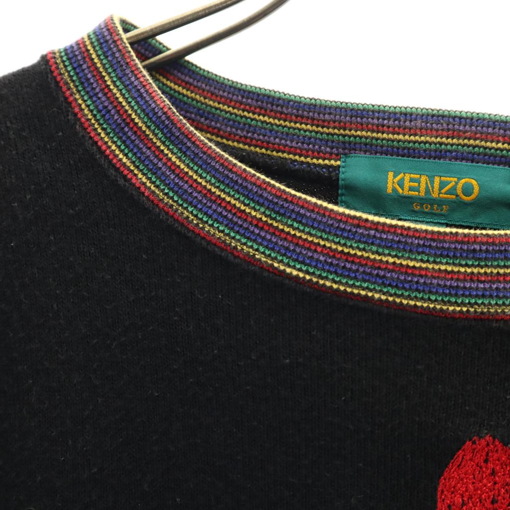 KENZO GOLF 90er Made in Japan Altes Langarm-Trainingsshirt 2 schwarz Herren Gebraucht