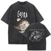 Washed Vintage Metal Rock Band Gojira T-shirt From Mars To Sirius T-shirts Men Women Gothic Punk Oversized T Shirts Streetwear