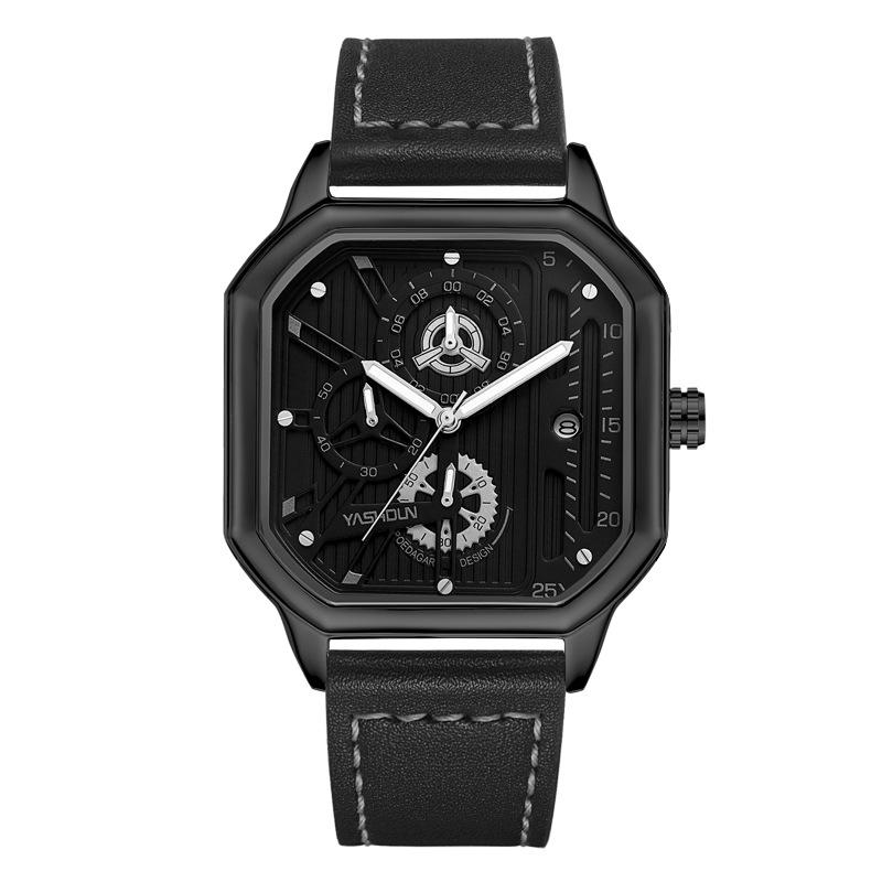 

Водонепроницаемые светящиеся мужские часы с ремешком, кварцевые часы, мужские часы