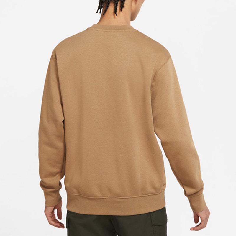 Nike Sportswear Club Fleece Pullover Sweatshirt Men Tops Khaki BV2663-258