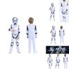 Star Wars Imperial Stormtrooper Cosplay Costume Bodysuit With Eva Mask For Kids Anime Party Gift