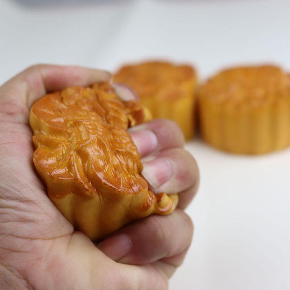 Square/Round Simulation Moon Cake PU Mid Autumn Window Food Decoration Moon Cake Mode Store Window