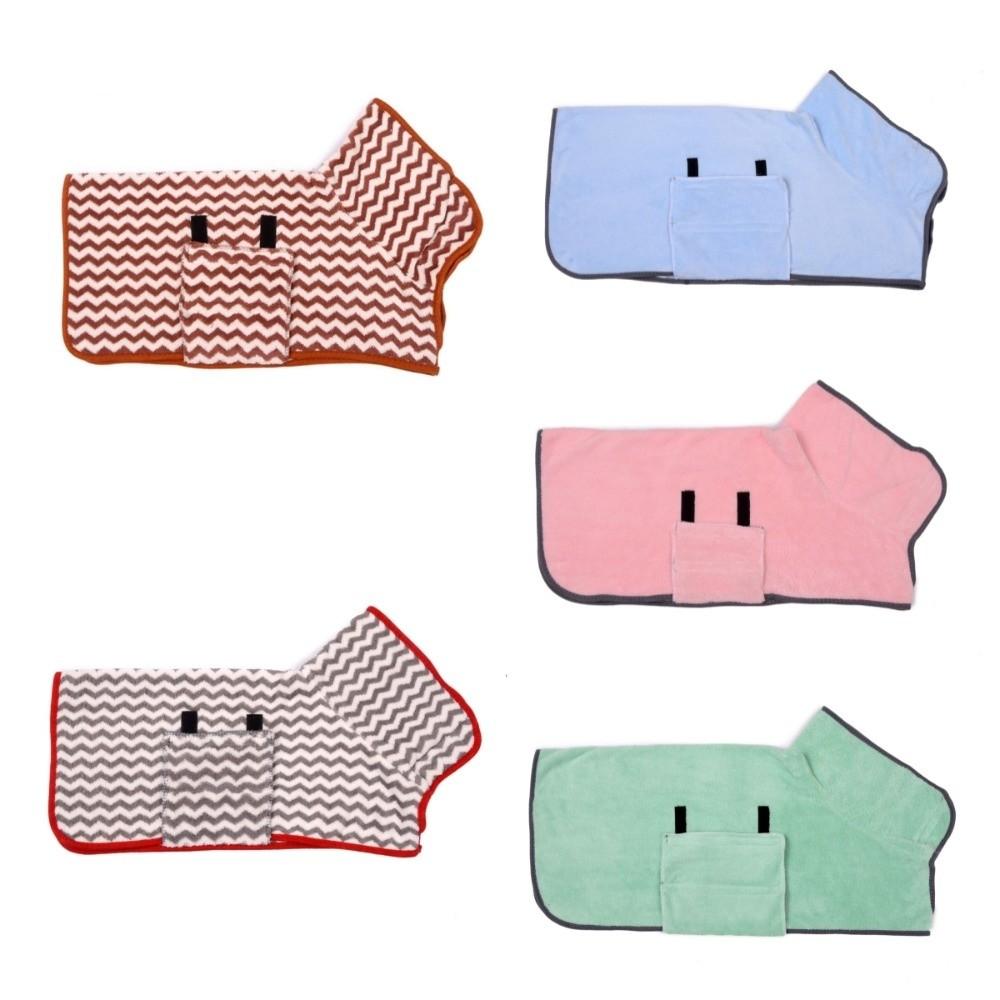 Soft Dog Bathrobe Keeping Warm Cat Absorbent Towel Easy Clean Pet Quick Drying Coat  Bath Time