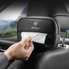 YUPR7 Car Tissue Box Holder Leather Car Armrest Napkin Case Sun Visor Backseat Bag For Alfa Romeo 4C 159 166 Spider Giulia 156 147 GT
