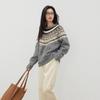Laengsseon Ls_Fair Isle Crew Neck Knit Sweater