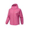 Comfortable Loose Windproof Zipper Hooded Jacket Women Jackets Malaga-Pink P226W129-05J6