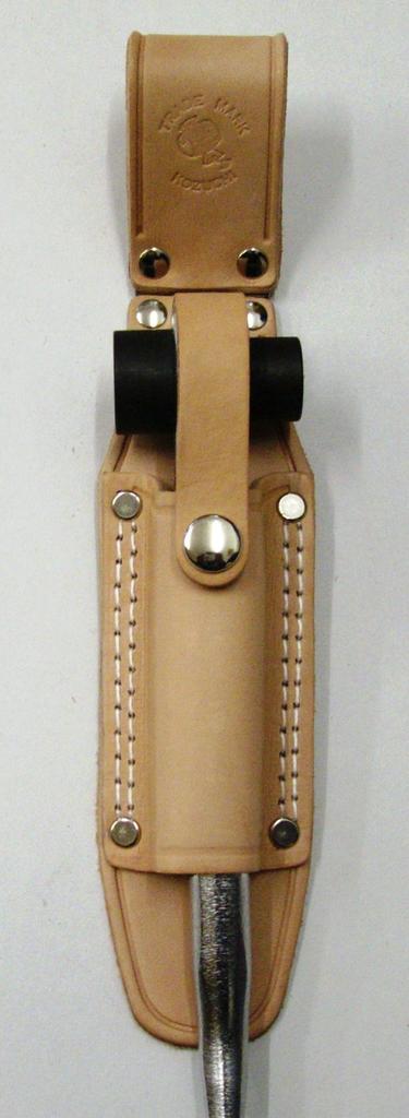 KOZUCHI Tanned Leather Ratchet Holder with Hinge and Stopper, Embossed, PL-05C