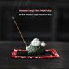 Creative Zongzi Ceramic Incense Holder - Indoor Incense Burner and Dragon Boat Festival Ornament Souvenir.