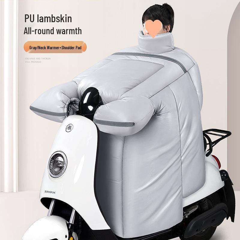 Winter Fleece Waterproof Blanket for Electric Vehicles and Motorcycles - Rainproof, Windproof, Coldproof