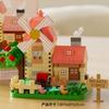 New Diy Four Seasons Windmill House Villa Christmas Street View Building Blocks Kit  Bricks Model  Toy Children