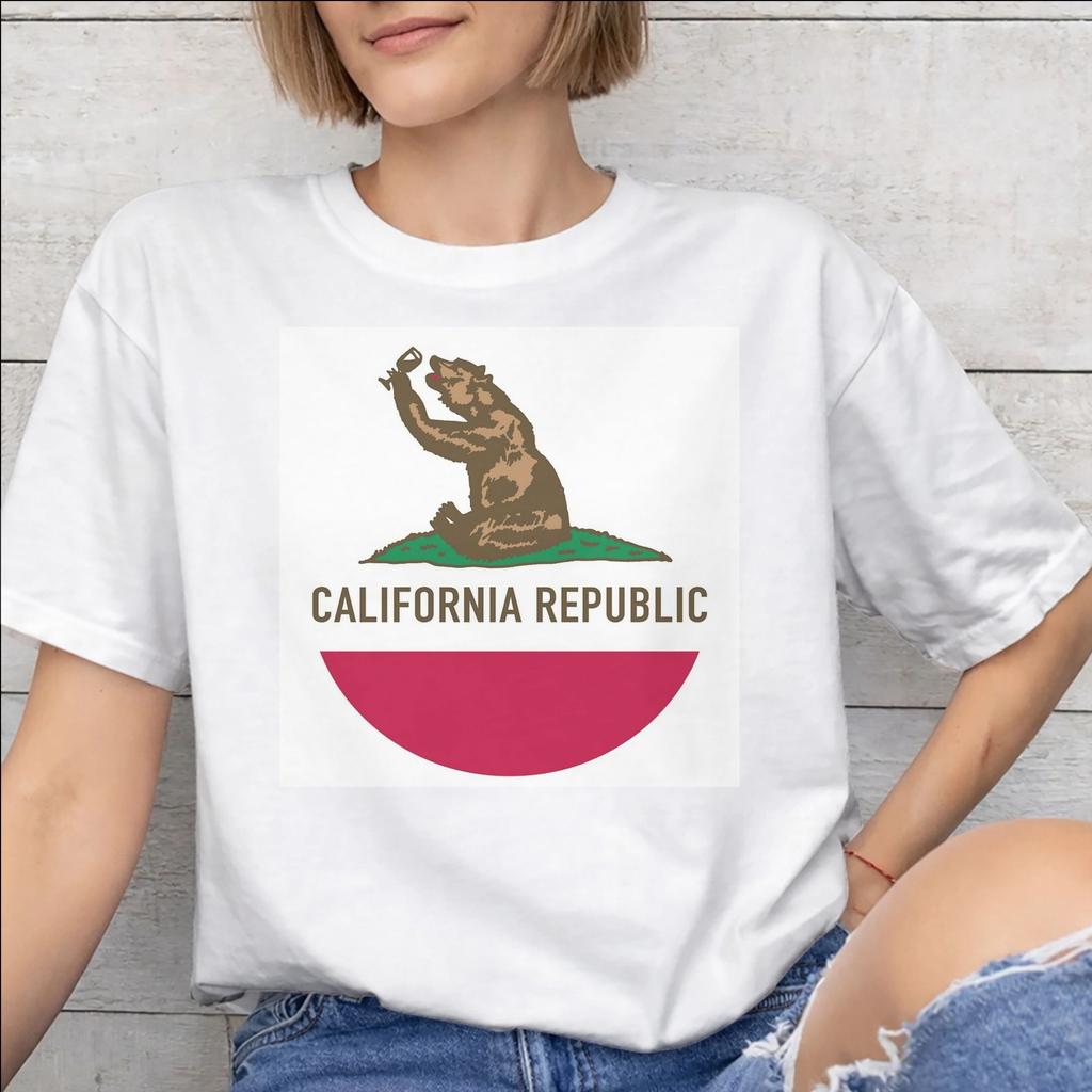 Republic California Accessories Men Women T Shirt Cotton Tee Print Tops Tshirt