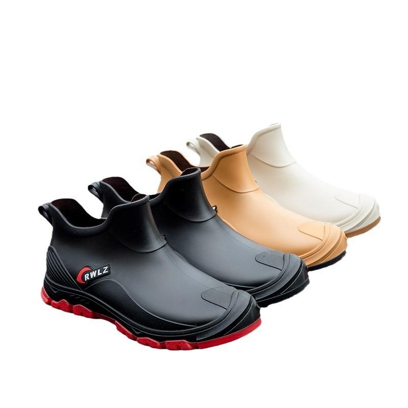 Summer Wakou low-top rain shoes men's short rain boots fashionable waterproof shoes non-slip fishing shoes comfortable work shoes