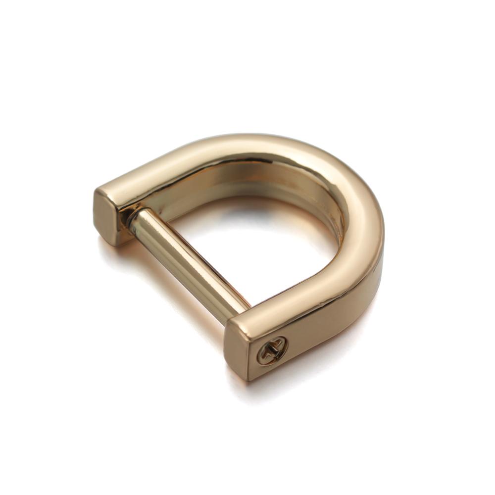 1PCS Metal Belt Handle Bag Strap Accessories Shoulder Webbing Buckle Open Screw Clasp Leather Craft D Ring Buckle