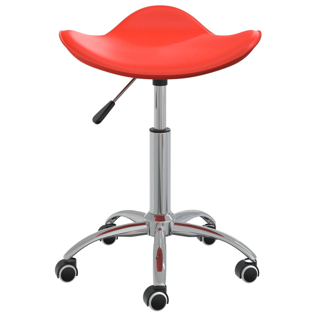Office Chair Red Faux Leather