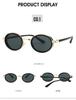 Metal Style Small Frame European & American Oval Sunglasses - UV Protection for Men & Women