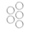 5pcs Round Rings Welded Stainless Steel Durable Sturdy Hoop for Navigation Boats Outdoor3x20mm