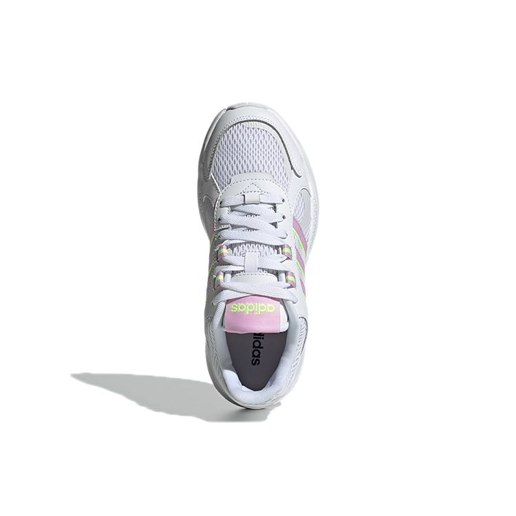 Adidas Neo Crazychaos Shadow Mesh Leather Retro Low-Top Lifestyle Sneakers Women sneakers White Pink Green FZ1289
