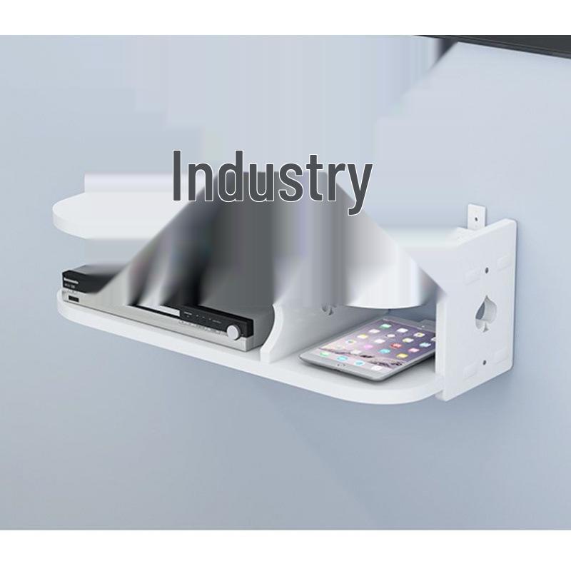 Wall-Mounted Wireless Router Shelf & Cable Organizer for Living Room