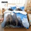 Natural Scenery Queen Bedding Set Duvet Cover Set Bedding Digital Printing Bed Linen King Size Duvet Cover Set Bedding Set Three Piece Set