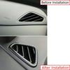 For Hyundai Kona 2018-2022 Carbon Fiber 2X Dashboard Air Vent Outlet Cover Trim