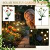 Outdoor Garden Landscape Powered Stake Light with Artificial Flower Design for Yard Patio Decoration