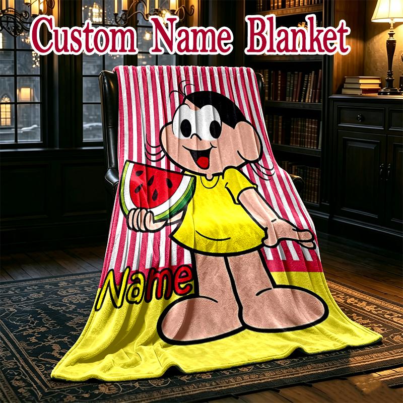 1pc Watermelon Cartoon Character (2) Blanket, Cozy Printed Throw Blanket, A Heartfelt Gift for Your Family and Friends