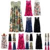 Stylish Women's Summer Sleeveless Floral A Line Dress Perfect For Cocktail Parties And Beach Days